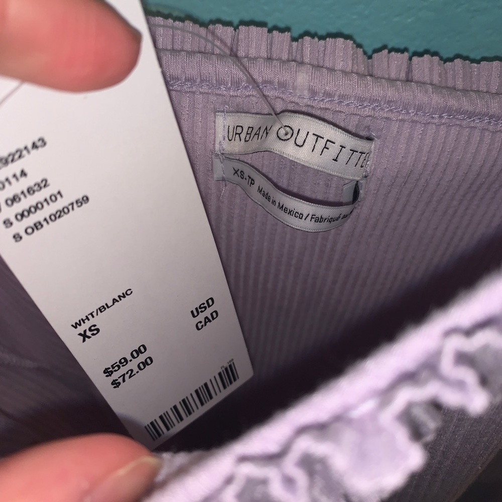 UO Newcastle Ruffle Ribbed Bodycon Dress - Picture 3 of 4